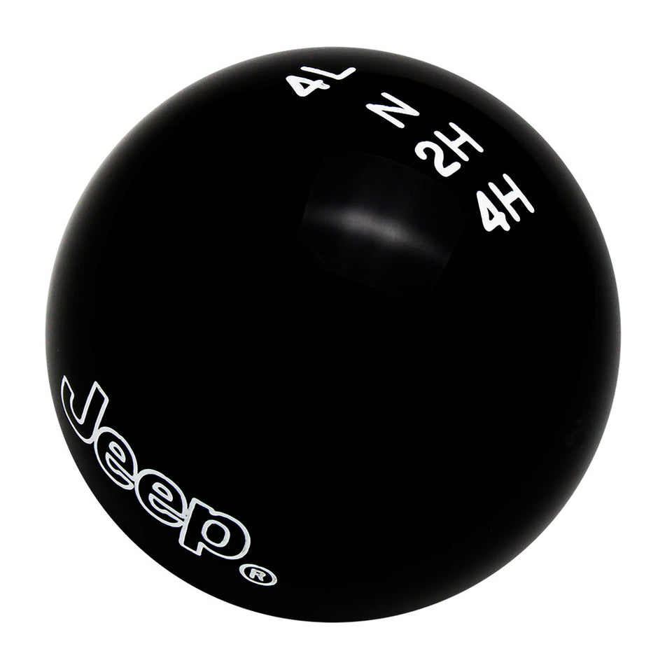Jeep CJ7 Transfer Case Shift Knob with Engraved Shift Pattern & Outline Logos