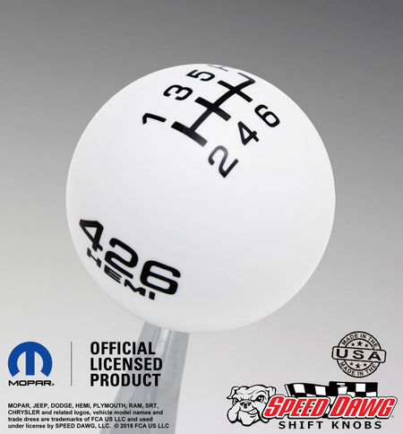 White knob with Black graphics