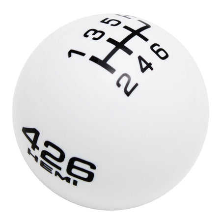 White knob with Black graphics