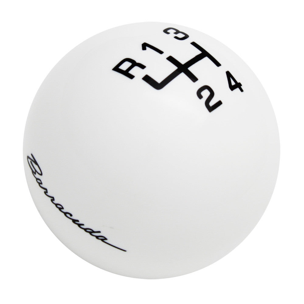 White knob with Black graphics