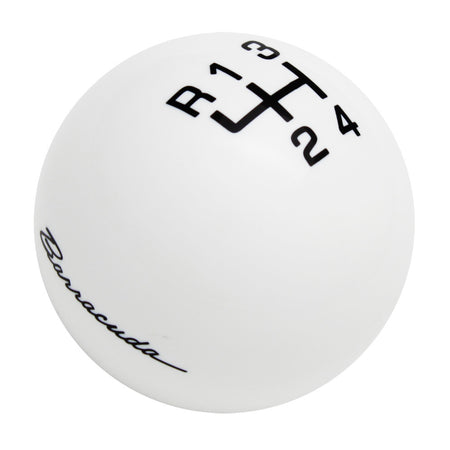 White knob with Black graphics