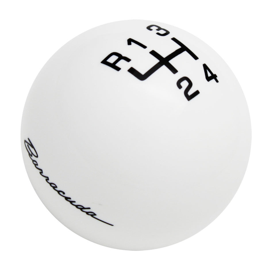 White knob with Black graphics