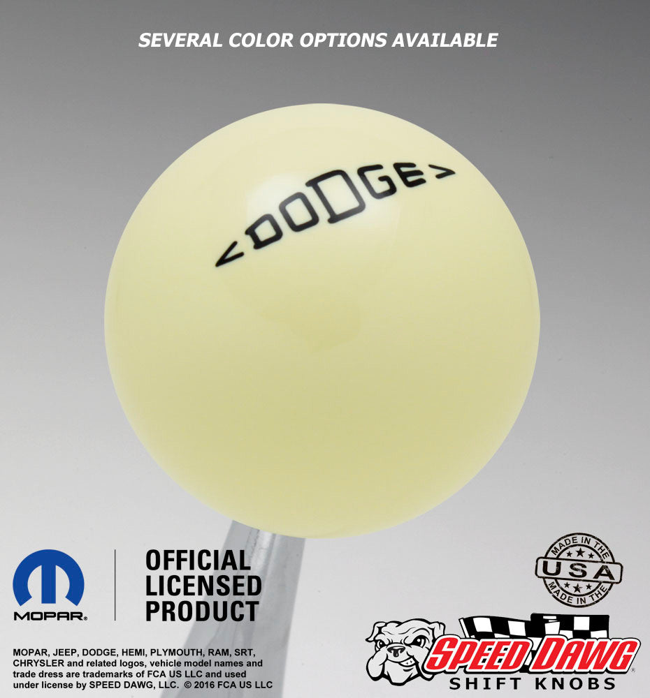 Ivory knob with Black graphics