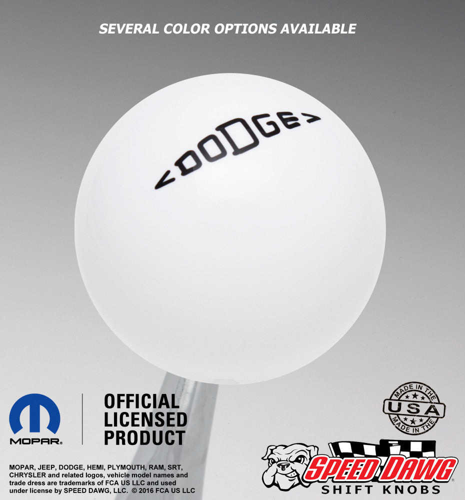 White knob with Black graphics