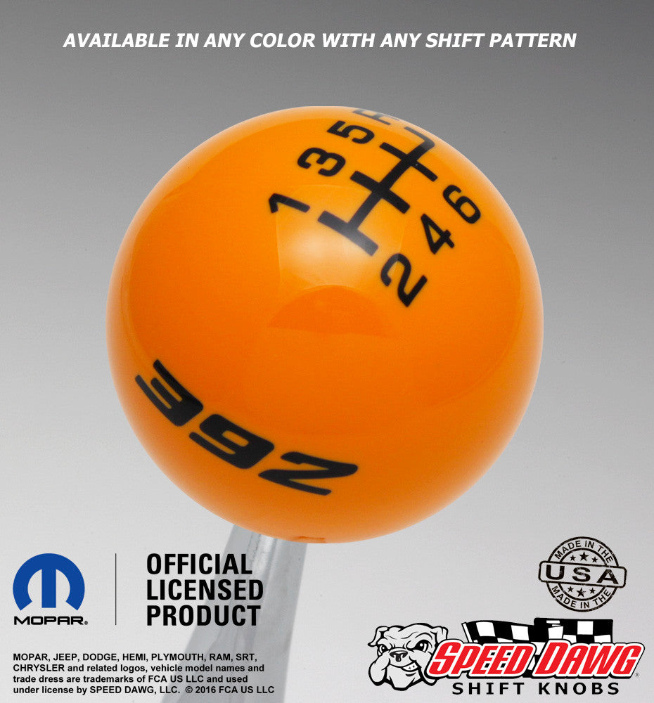 Grabber Orange knob with Black graphics