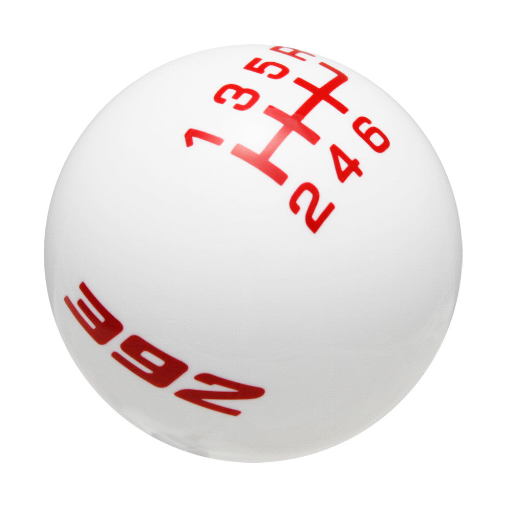 White knob with Red graphics