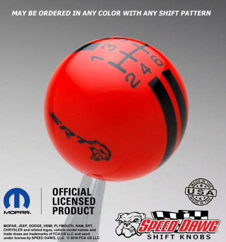 Go Mango Orange knob with Black graphics