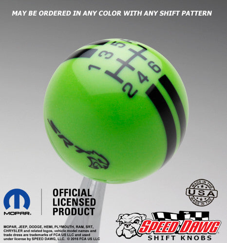 Go Green knob with Black graphics