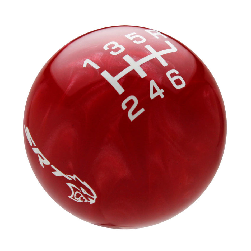 Red Pearl knob with White graphics