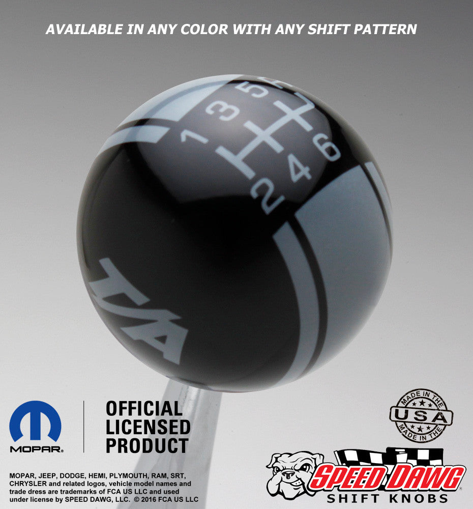 Dodge Challenger T/A Logo Racing Stripe Shift Knob – Speed Dawg