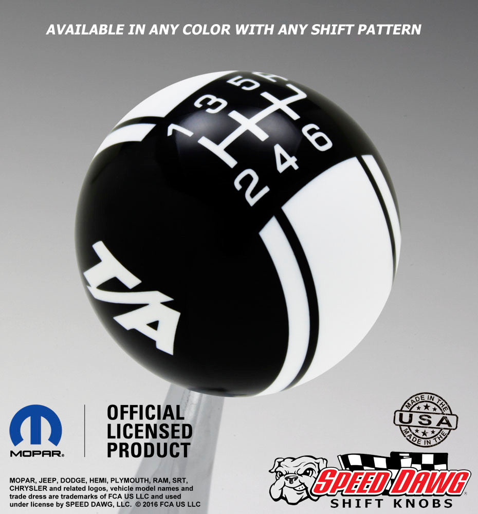 Dodge Challenger T/A Logo Racing Stripe Shift Knob – Speed Dawg