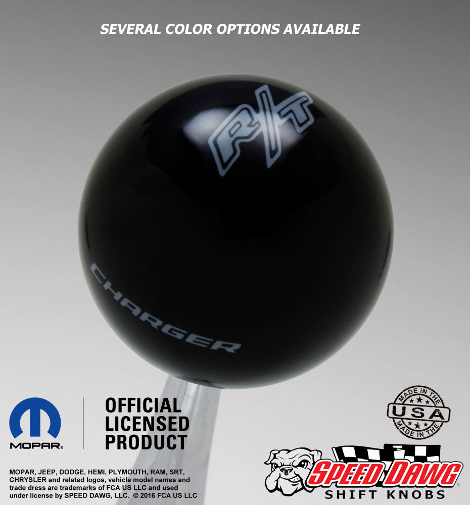 Black knob with Pearl Gray graphics