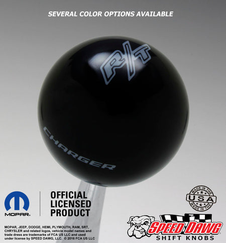Black knob with Pearl Gray graphics