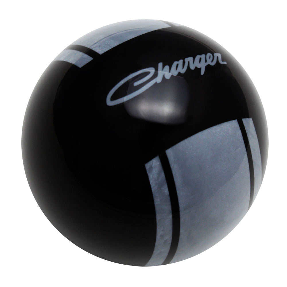 Black knob with Pearl Gray graphics