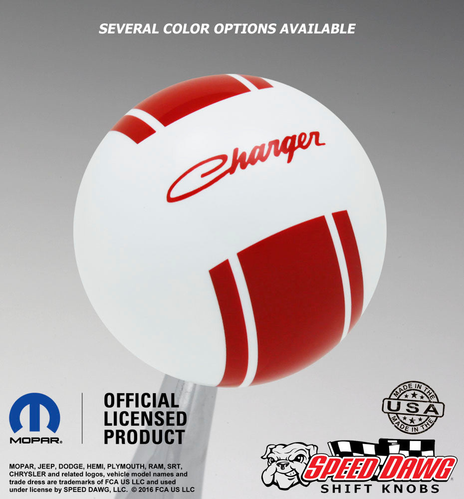 White knob with Red graphics