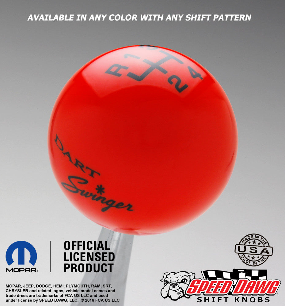 Go Mango Orange knob with Black graphics