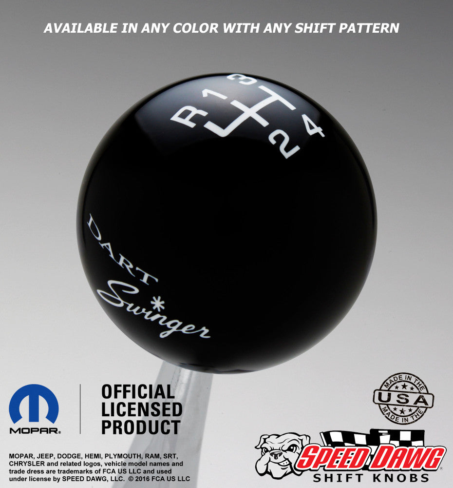Black knob with White graphics