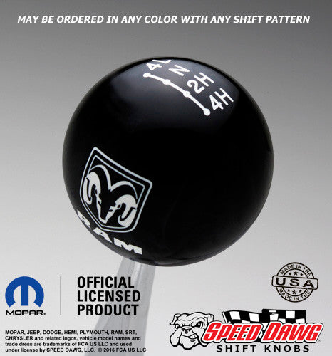 Black knob with White graphics