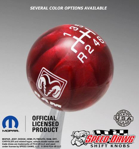 Dodge Ram Shift Knob with Inlaid Shift Pattern