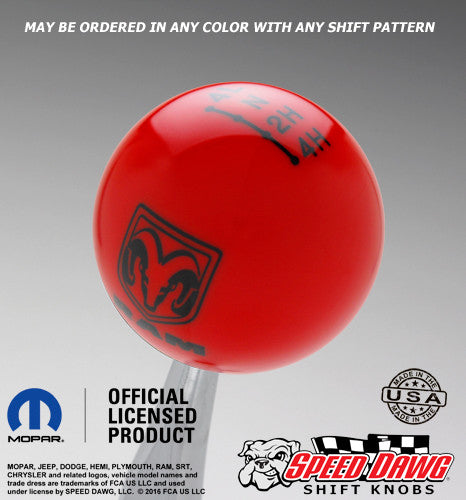 Red knob with Black graphics