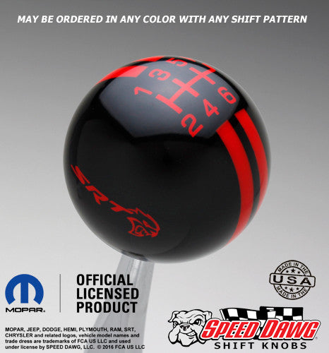 Black knob with Red graphics