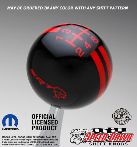 Black knob with Red graphics