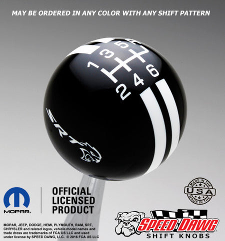 Black knob with White graphics