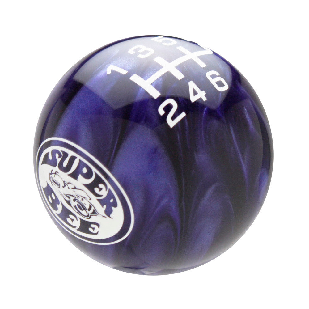 Purple Pearl knob with White graphics