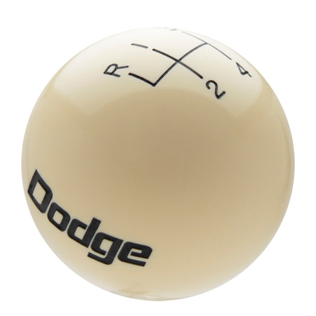 Ivory knob with Black graphics