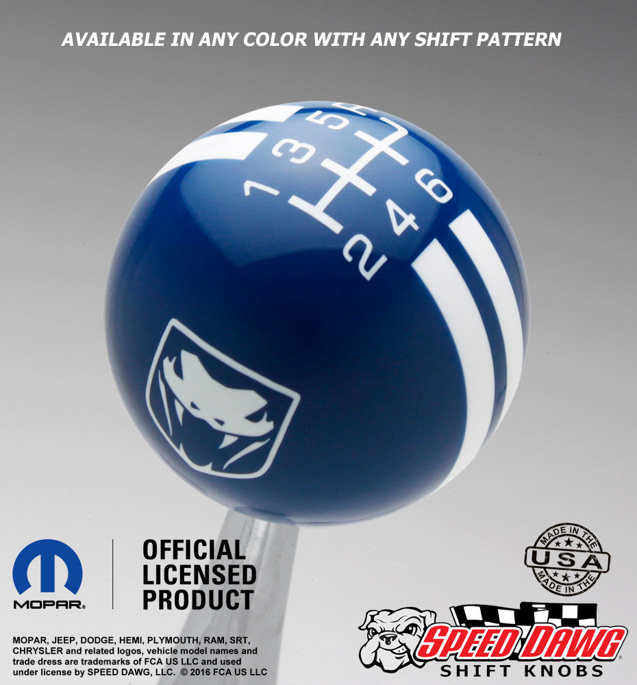Dark Blue knob with White graphics