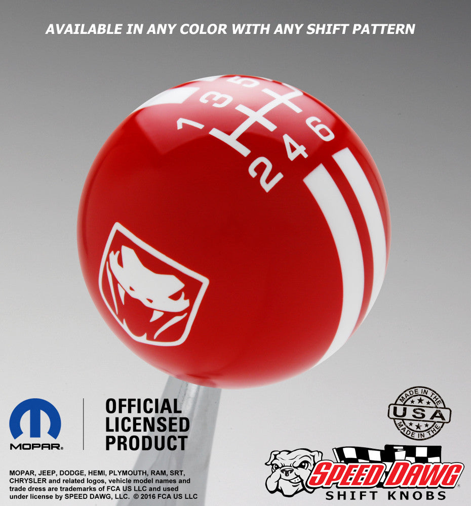 Red knob with White graphics
