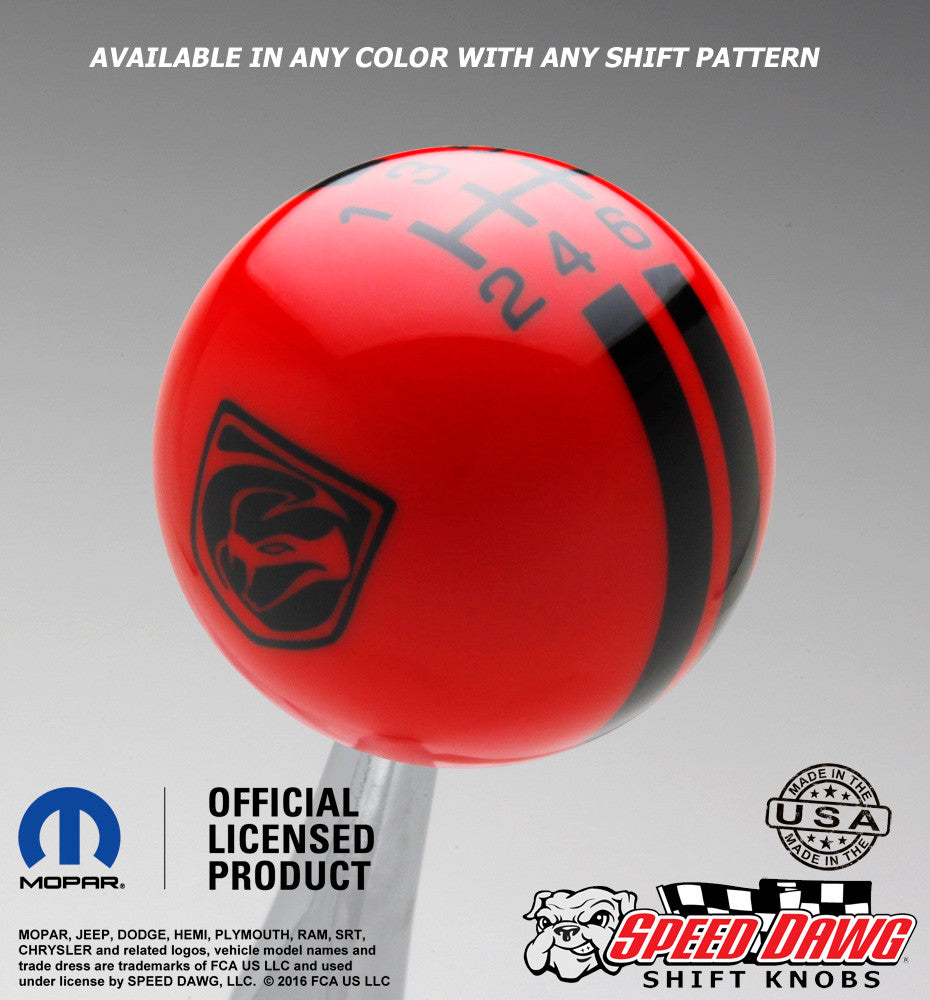Red knob with Black graphics
