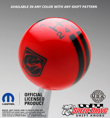 Red knob with Black graphics