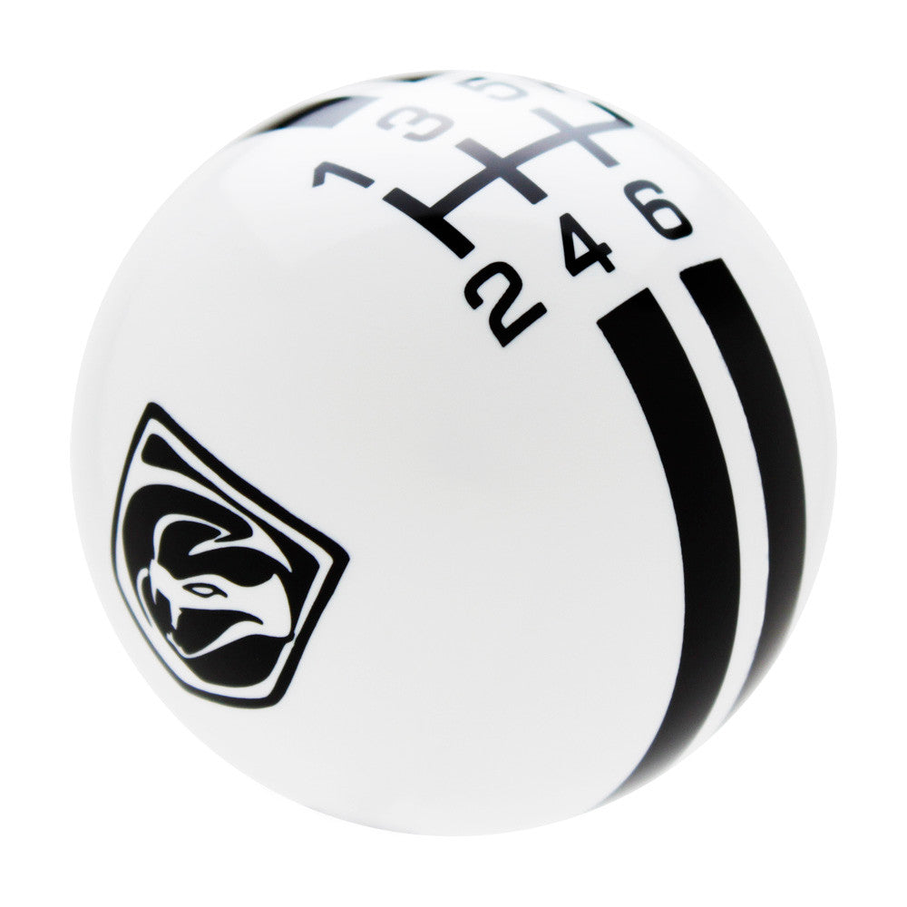 White knob with Black graphics