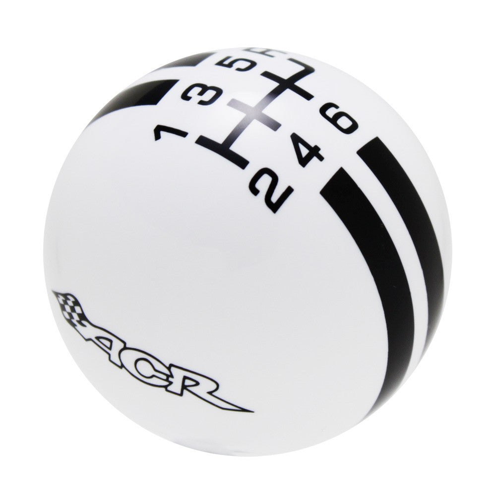 White knob with Black graphics