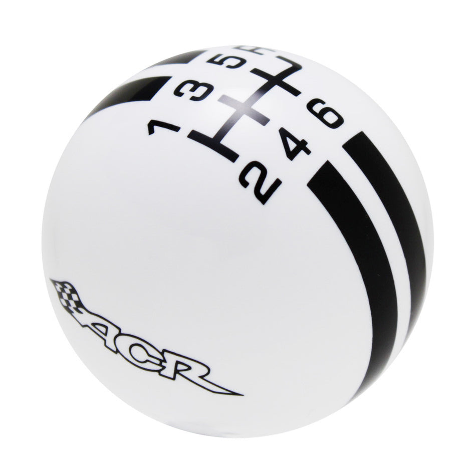 White knob with Black graphics