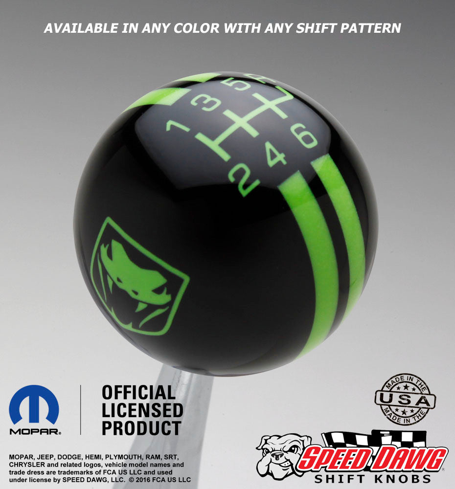 Black knob with Go Green graphics