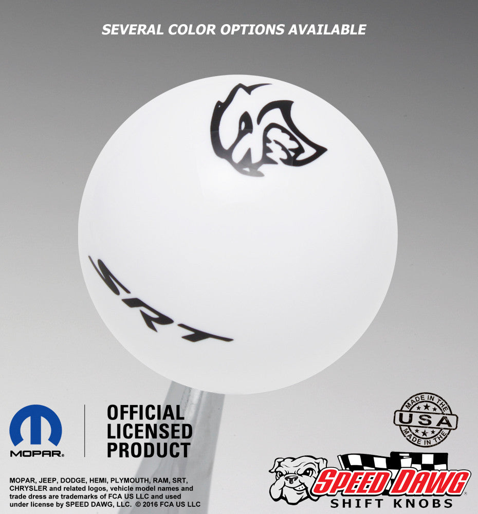 White knob with Black graphics
