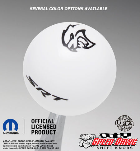 White knob with Black graphics