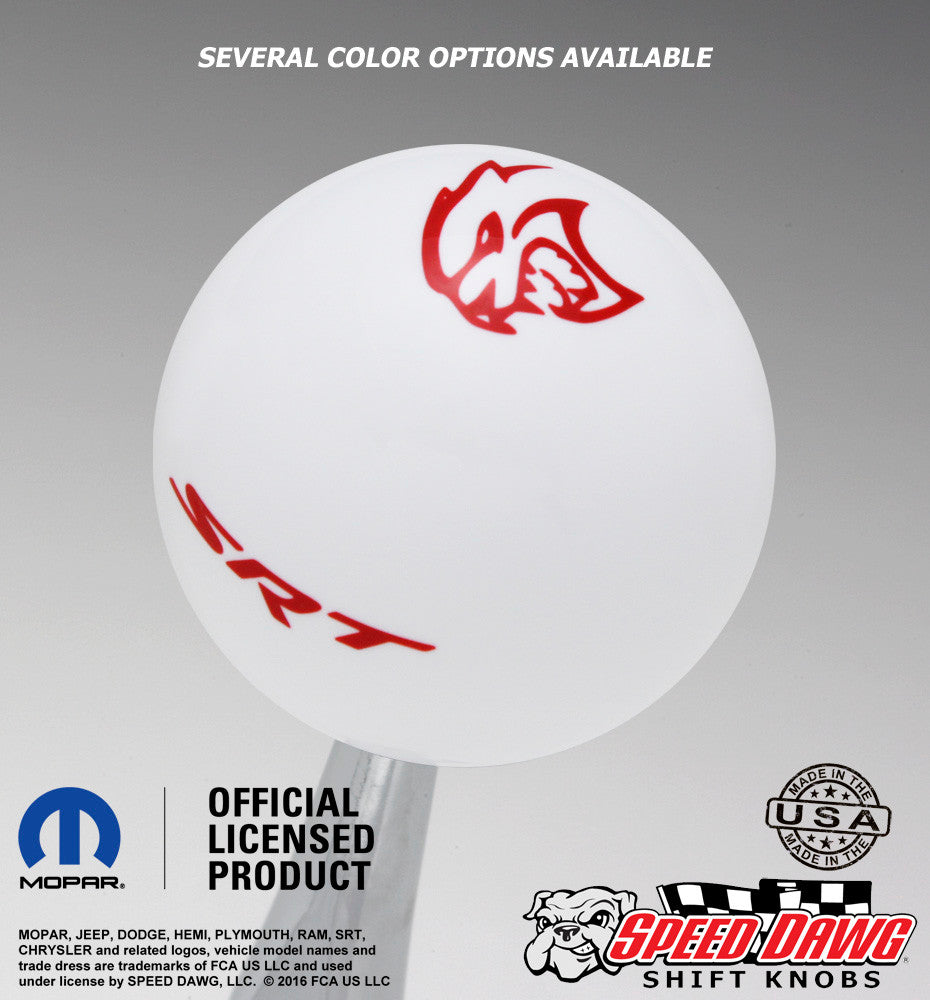 White knob with Red graphics