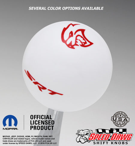 White knob with Red graphics