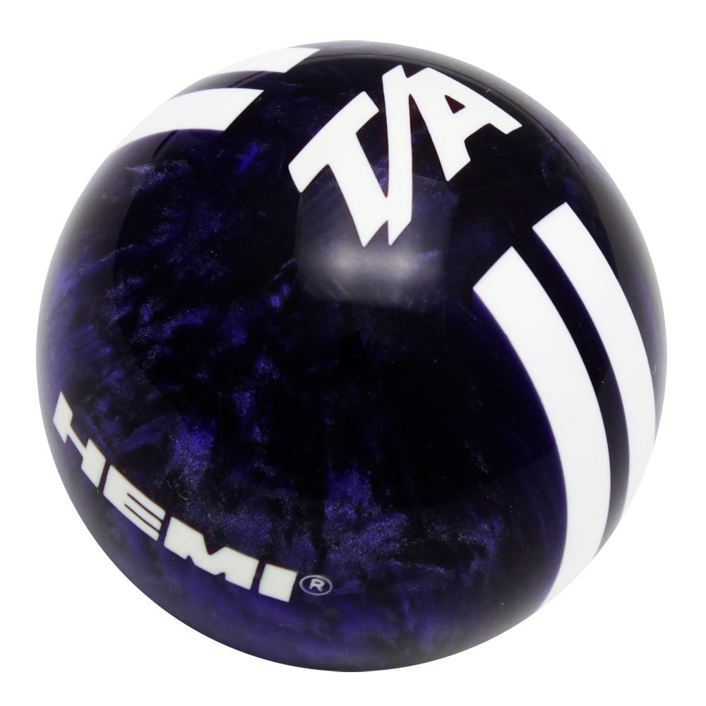 Purple Pearl knob with White graphics