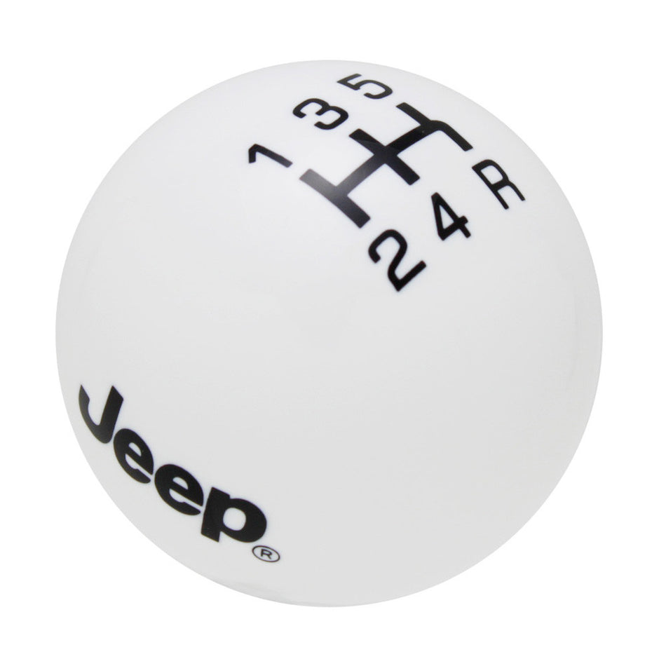 White knob with Black graphics