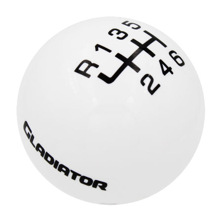 White knob with Black graphics