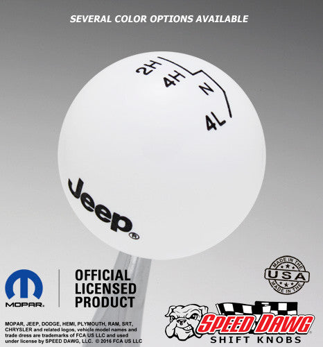 White knob with Black graphics