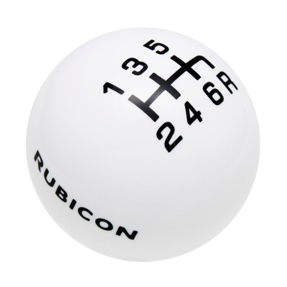 White knob with Black graphics