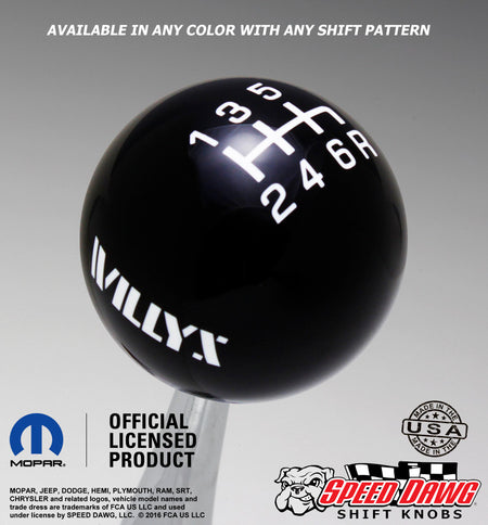 Black knob with White graphics