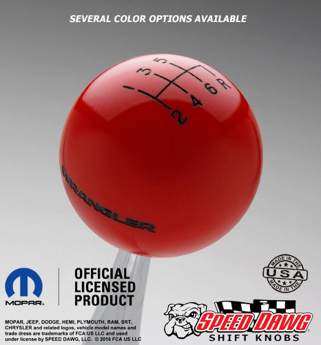 Red knob with Black graphics