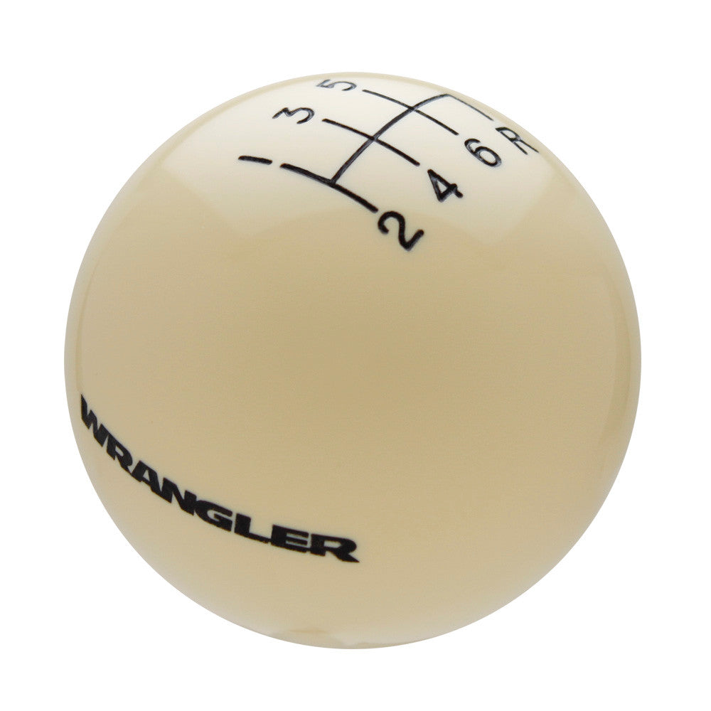 Ivory knob with Black graphics