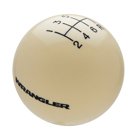 Ivory knob with Black graphics